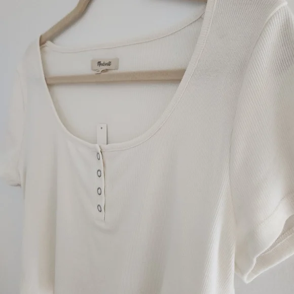 Madewell White Crop Top - Picture 7 of 8